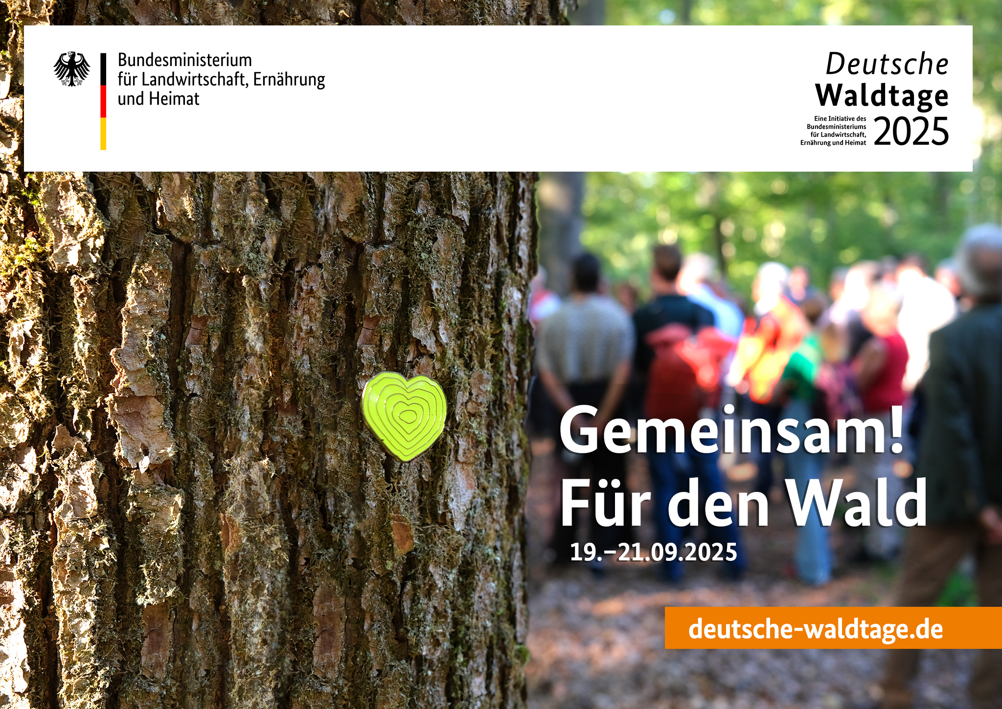POLITIK TRIFFT FORSTWIRTSCHAFT <br /><b>Deutsche Waldtage 2025<br /></b><b></b>www.deutsche-waldtage.de